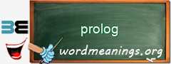 WordMeaning blackboard for prolog